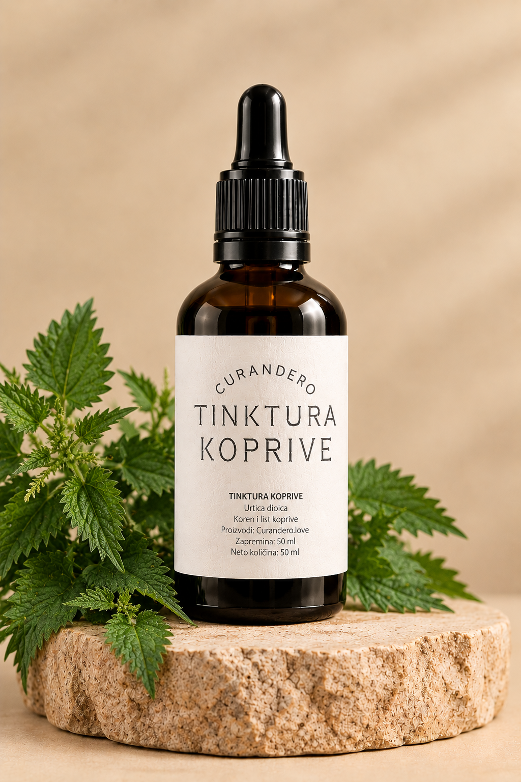 Nettle root tincture Zlatibor Urtica wild harvested